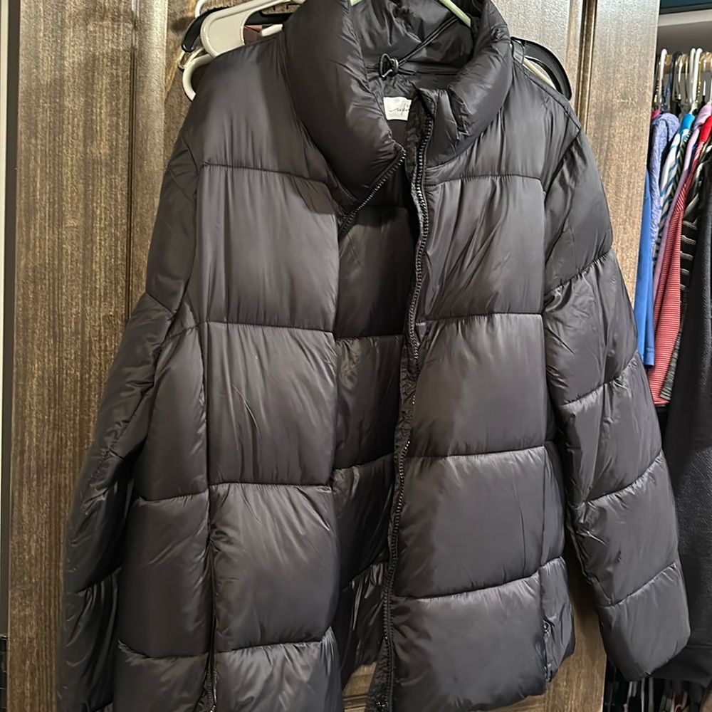 Soma XL Puffer Coat worn minimally